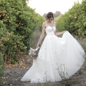 Galia Lahav - Ivory - Wedding Dress - Size 0 - Lace  & Pearl Detailing
